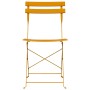 Silla de jardín plegable 2 pcs Mostaza 42 x 46 x 82cm Metal en Sillas de jardín | Comprar online en Foru.es