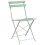 Silla de jardín plegable 2 pcs Menta claro 42 x 46 x 82cm Metal en Sillas de jardín | Comprar online en Foru.es