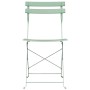 Silla de jardín plegable 2 pcs Menta claro 42 x 46 x 82cm Metal en Sillas de jardín | Comprar online en Foru.es