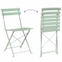 Silla de jardín plegable 2 pcs Menta claro 42 x 46 x 82cm Metal en Sillas de jardín | Comprar online en Foru.es