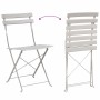 Silla de jardín plegable 2 pcs Beige 42 x 46 x 82cm Metal en Sillas de jardín | Comprar online en Foru.es