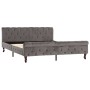 Estructura de cama de terciopelo gris 160x200 cm de vidaXL, Camas y somieres - Ref: Foro24-288561, Precio: 333,62 €, Descuent...
