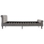 Estructura de cama de terciopelo gris 160x200 cm de vidaXL, Camas y somieres - Ref: Foro24-288561, Precio: 333,62 €, Descuent...