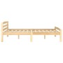 Estructura de cama de madera maciza de pino 120x200 cm de vidaXL, Camas y somieres - Ref: Foro24-322063, Precio: 114,56 €, De...