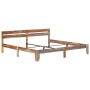 Estructura de cama de madera maciza de sheesham 200x200 cm de vidaXL, Camas y somieres - Ref: Foro24-288414, Precio: 170,90 €...