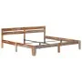 Estructura de cama de madera maciza de sheesham 200x200 cm de vidaXL, Camas y somieres - Ref: Foro24-288414, Precio: 169,36 €...