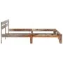 Estructura de cama de madera maciza de sheesham 200x200 cm de vidaXL, Camas y somieres - Ref: Foro24-288414, Precio: 169,36 €...