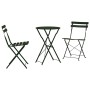 Conjunto de Bistro Plegable 3 pcs Bosque Acero en Conjuntos de jardín | Comprar online en Foru.es