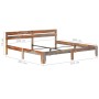 Estructura de cama de madera maciza de sheesham 200x200 cm de vidaXL, Camas y somieres - Ref: Foro24-288414, Precio: 170,90 €...