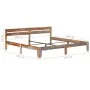 Estructura de cama de madera maciza de sheesham 200x200 cm de vidaXL, Camas y somieres - Ref: Foro24-288414, Precio: 169,36 €...