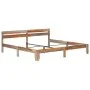 Estructura de cama de madera maciza de sheesham 200x200 cm de vidaXL, Camas y somieres - Ref: Foro24-288414, Precio: 169,36 €...