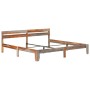 Estructura de cama de madera maciza de sheesham 200x200 cm de vidaXL, Camas y somieres - Ref: Foro24-288414, Precio: 170,90 €...