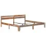 Estructura de cama de madera maciza de sheesham 200x200 cm de vidaXL, Camas y somieres - Ref: Foro24-288414, Precio: 169,36 €...