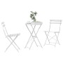Conjunto de Bistro Plegable 3 pcs Acero en Conjuntos de jardín | Comprar online en Foru.es