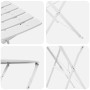 Conjunto de Bistro Plegable 3 pcs Acero en Conjuntos de jardín | Comprar online en Foru.es