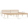 Estructura de cama de madera maciza de pino 180x200 cm de vidaXL, Camas y somieres - Ref: Foro24-283195, Precio: 150,71 €, De...