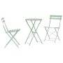 Conjunto de Bistro Plegable 3 pcs Verde Espuma de Mar Acero en Conjuntos de jardín | Comprar online en Foru.es