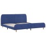 Estructura de cama de tela azul 180x200 cm de vidaXL, Camas y somieres - Ref: Foro24-280930, Precio: 206,23 €, Descuento: %