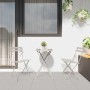 Conjunto de Bistro Plegable 3 pcs Beige Acero en Conjuntos de jardín | Comprar online en Foru.es