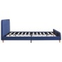 Estructura de cama de tela azul 180x200 cm de vidaXL, Camas y somieres - Ref: Foro24-280930, Precio: 206,23 €, Descuento: %