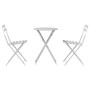 Conjunto de Bistro Plegable 3 pcs Beige Acero en Conjuntos de jardín | Comprar online en Foru.es