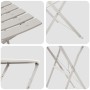 Conjunto de Bistro Plegable 3 pcs Beige Acero en Conjuntos de jardín | Comprar online en Foru.es