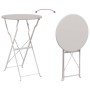 Conjunto de Bistro Plegable 3 pcs Beige Acero en Conjuntos de jardín | Comprar online en Foru.es