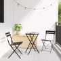 Conjunto de Bistro Plegable 3 pcs Antracita Acero en Conjuntos de jardín | Comprar online en Foru.es