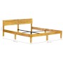 Estructura de cama de madera maciza de mango 180 cm de vidaXL, Camas y somieres - Ref: Foro24-288433, Precio: 208,64 €, Descu...