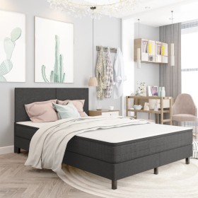 Estructura de cama Box Spring tela gris 140x200 cm de vidaXL, Camas y somieres - Ref: Foro24-287456, Precio: 139,13 €, Descue...