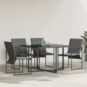 Sillas de jardín 4 pcs Negro y antracita 50.5 x 59 x 81.5 cm en Sillas de jardín | Comprar online en Foru.es