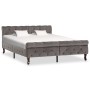 Estructura de cama de terciopelo gris 140x200 cm de vidaXL, Camas y somieres - Ref: Foro24-288560, Precio: 318,45 €, Descuent...