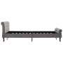 Estructura de cama de terciopelo gris 140x200 cm de vidaXL, Camas y somieres - Ref: Foro24-288560, Precio: 318,45 €, Descuent...