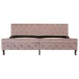 Estructura de cama de terciopelo rosa 200x200 cm de vidaXL, Camas y somieres - Ref: Foro24-288570, Precio: 367,46 €, Descuent...