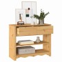 Mesa Consola con cajón Drammen Roble 89,5 x 37 x 73 cm en Mesas consola | Comprar online en Foru.es
