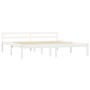 Estructura de cama de madera maciza de pino blanco 180x200 cm de vidaXL, Camas y somieres - Ref: Foro24-283189, Precio: 162,1...