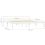 Estructura de cama de madera maciza de pino blanco 180x200 cm de vidaXL, Camas y somieres - Ref: Foro24-283189, Precio: 162,1...