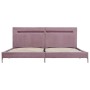 Estructura de cama con LED tela rosa 180x200 cm de vidaXL, Camas y somieres - Ref: Foro24-280980, Precio: 217,85 €, Descuento: %