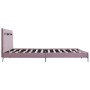 Estructura de cama con LED tela rosa 180x200 cm de vidaXL, Camas y somieres - Ref: Foro24-280980, Precio: 217,85 €, Descuento: %
