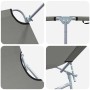 Tumbona 2 pcs Gris 58 x 188 x 77 cm Poliéster en Tumbonas | Comprar online en Foru.es