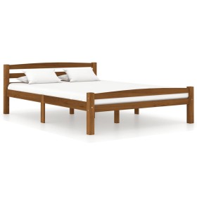 Estructura de cama madera maciza pino marrón miel 120x200 cm de vidaXL, Camas y somieres - Ref: Foro24-322077, Precio: 114,45...