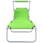 Tumbona 2 pcs Verde 58 x 188 x 77 cm Poliéster en Tumbonas | Comprar online en Foru.es