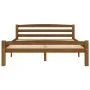 Solid pine wood bed frame honey brown 120x200 cm by vidaXL, Beds and slatted bases - Ref: Foro24-322077, Price: 113,03 €, Dis...
