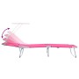 Tumbona 2 pcs Rosa 58 x 188 x 77 cm Poliéster en Tumbonas | Comprar online en Foru.es