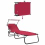 Tumbona plegable Rojo 190 x 57 x 81 cm oxford en Tumbonas | Comprar online en Foru.es