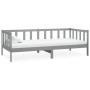 Sofá cama con colchón madera de pino maciza gris 90x200 cm de vidaXL, Camas y somieres - Ref: Foro24-3083611, Precio: 297,89 ...