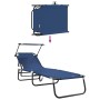 Tumbona plegable 2 pcs Azul 190 x 57 x 81 cm oxford en Tumbonas | Comprar online en Foru.es