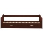 Estructura de sofá cama madera de pino marrón 90x200 cm de vidaXL, Camas y somieres - Ref: Foro24-283152, Precio: 191,95 €, D...