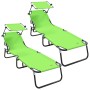 Tumbona plegable 2 pcs Verde 190 x 57 x 81 cm oxford en Tumbonas | Comprar online en Foru.es