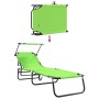 Tumbona plegable 2 pcs Verde 190 x 57 x 81 cm oxford en Tumbonas | Comprar online en Foru.es
